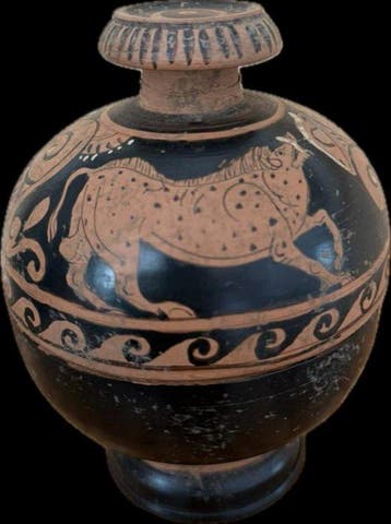 Aardewerk Vaas - 16 cm - Replica Antico Greco