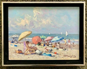 Niek van der Plas (XX) - Dagje op het strand