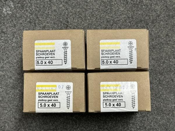 Veiling - Hoenderdaal Spaanplaatschroeven 5.0×40 Verzinkt -, Bricolage & Construction, Quincaillerie & Fixations