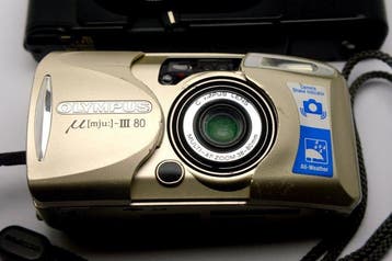 Olympus Mju III 80 and Olympus XA with flash Analoge, Audio, Tv en Foto, Nieuw
