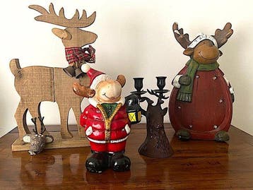 Kerstdecoratie (29) - Klei, Glas, Kristal, Keramiek, Brons -
