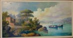 Scuola italiana (XX), firmato Finotti - Scorcio ligure - XL