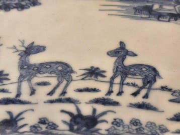 Zeldzaam Chinees exportporselein Qianlong Blauw-wit, Antiek en Kunst