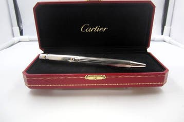 Santos de Cartier Godron – Finiture Palladio e Viti Oro -