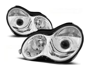 Chrome koplampen geschikt voor Mercedes W203 C-klasse, Verzenden, Nieuw, Mercedes-Benz