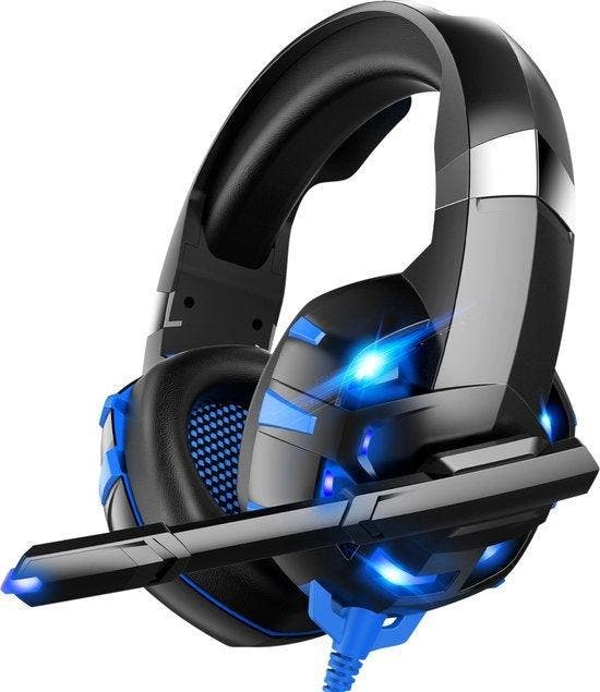 2dekans | Strex Gaming Headset met Microfoon Blauw - PC +, Audio, Tv en Foto, Hoofdtelefoons, Ophalen of Verzenden