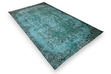 turquoise vintage - Tapis - 285 cm - 170 cm - avec, Huis en Inrichting, Stoffering | Tapijten en Vloerkleden, Nieuw
