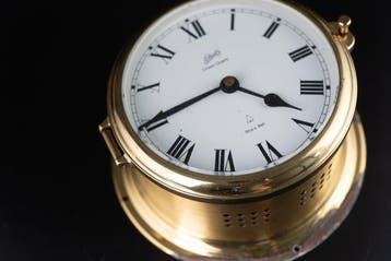 Scheepsklok - Schatz Ocean Ships Bell Marine Clock - Brass