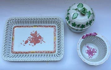 Herend - Tafelservies (3) - Porselein - Fragiele exclusieve