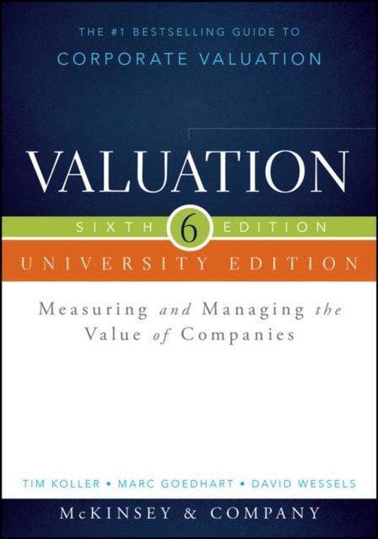 Valuation, University Edition, Sixth Edition 9781118873731, Boeken, Taal | Engels, Gelezen, Verzenden