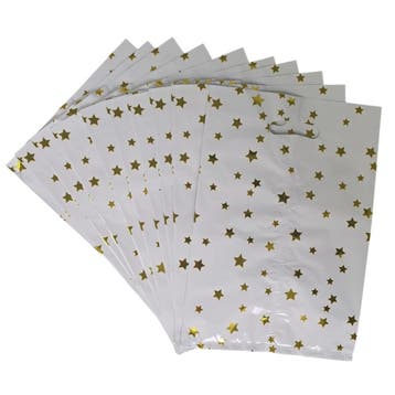 Fako Bijoux - Folie Uitdeelzakjes Sterren - 10 stuks -, Diversen, Cadeauverpakkingen, Verzenden, Nieuw