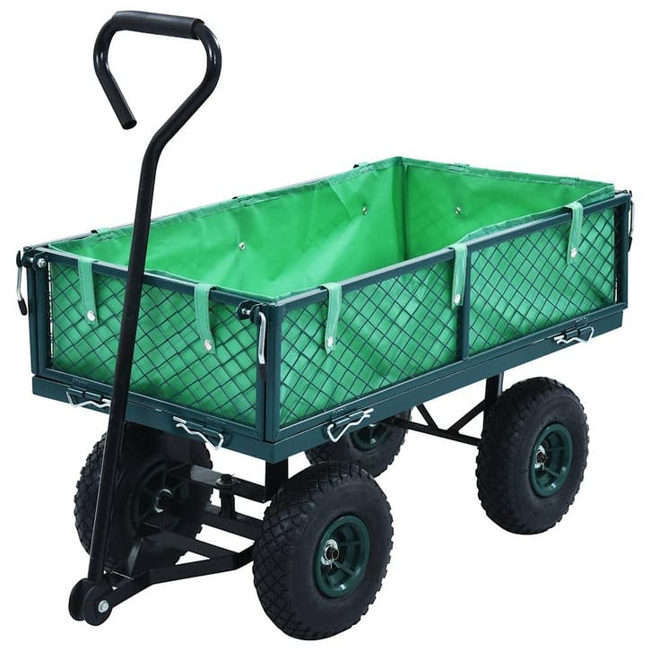 vidaXL Tuinwagen 250 kg groen, Bricolage & Construction, Outillage | Outillage à main, Envoi
