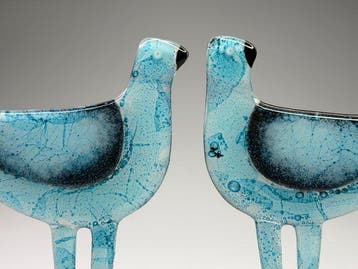 Studio Habrat - Beeldje - Blue Seagulls (2) - fusie