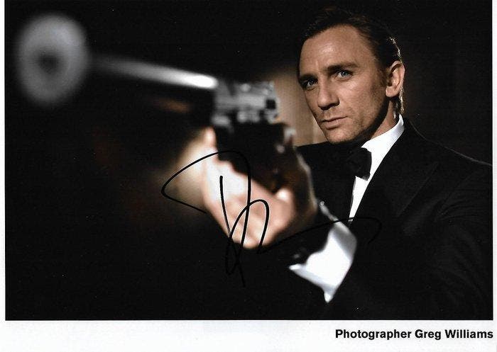 Daniel Craig - Autographed Photo Casino Royale James Bond, Collections, Cinéma & Télévision