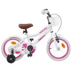 vidaXL Kinderfiets 14 Inch voor 3-5 jaar oud Wit, Fietsen en Brommers, Verzenden, Nieuw