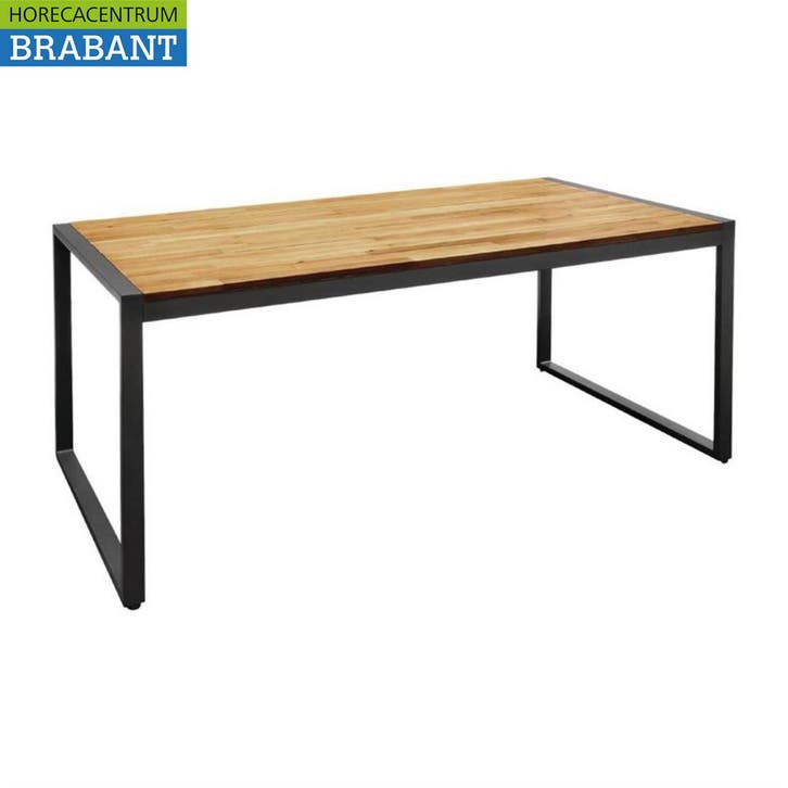 Table industrielle rectangulaire Bolero en acier et bois, Zakelijke goederen, Horeca | Keukenapparatuur, Verzenden
