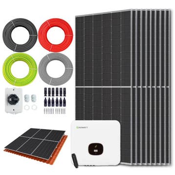 Zonnepanelen pakket voor schuindak - 5.0 kW - 9x 560, Ophalen of Verzenden, Nieuw
