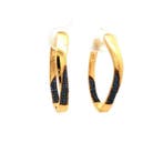 Zonder minimumprijs - Oorbellen Zilver, Verguld - 0.66ct.