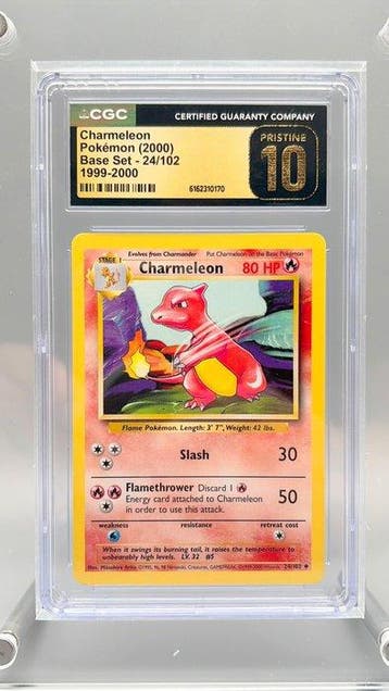 Pokémon Graded card - Charmeleon - CGC Pristine 10 - WOTC -, Hobby & Loisirs créatifs, Jeux de cartes à collectionner | Pokémon