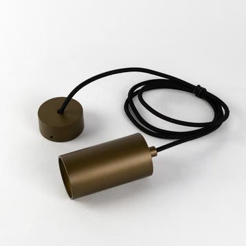 hanglampen Luxum Pendellamp E27 Brons Binnenverlichting, Huis en Inrichting, Lampen | Hanglampen, Verzenden, Nieuw