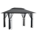Prieel 4x3m Antraciet - 35% Retour Deal, Verzenden, Paviljoen