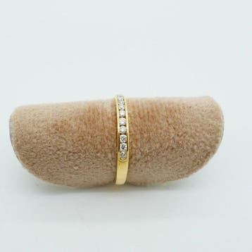Ring - 18 karaat Geel goud - 0.17ct. tw. Diamant