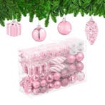 2dekans | kerstballen - set van 72 - plastic - onbreekbaar -, Diversen, Kerst, Ophalen of Verzenden, Nieuw