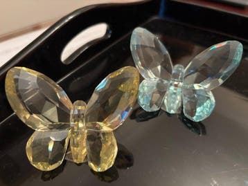Ornement décoratif (2) - Autriche - Swarovski papillons