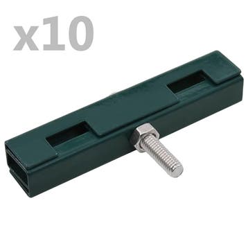 vidaXL U-matverbinding 10 sets groen, Verzenden, Nieuw