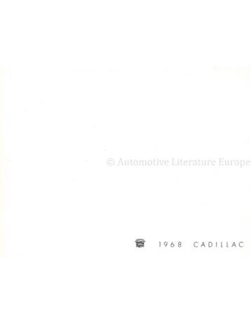 1968 CADILLAC PROGRAMMA BROCHURE ENGELS, Nieuw