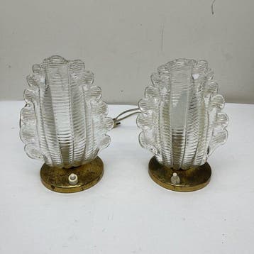 Tafellamp (2) - Glas, Antiek en Kunst