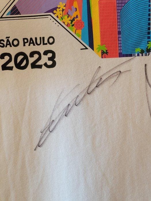 Ferrari - Lecler y Sainz Jr. - 2023 - T-shirt, Verzamelen, Automerken, Motoren en Formule 1