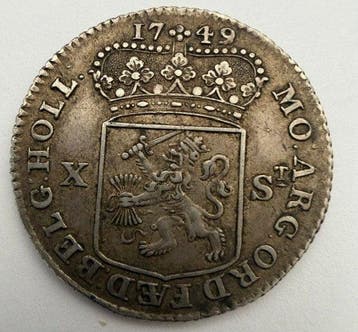 Nederland, Holland 10 Stuivers 1749