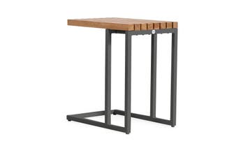 SUNS Savona loungetafel matt royal grey met teak blad 30 x, Nieuw