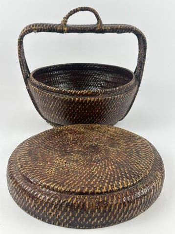 Panier - Bambou, Rotin - Un panier de mariage en rotin