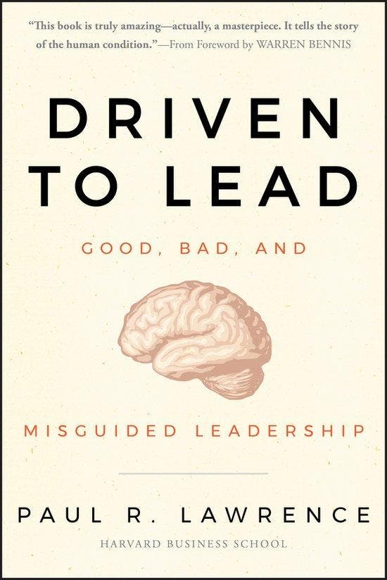 Driven to Lead 9780470623848 Paul R. Lawrence, Boeken, Taal | Engels, Zo goed als nieuw, Verzenden