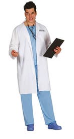 Dokter Kostuum Wit Heren, Verzenden, Nieuw