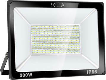 SOLLA 200W LED-schijnwerper voor buiten, 20000lm superhelder, Verzenden, Nieuw