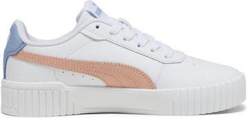 PUMA Carina 2,0 Jr Meisjes Sneakers - Wit/Roze/Blauw - Ma..., Verzenden