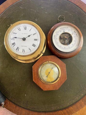 F.A. Thiele - Danbar - Aneroid barometer, thermometer en