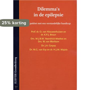 Dilemmas in de epilsepsie: De patiënt met een, Boeken, Verzenden, Zo goed als nieuw, J.A. Carpay