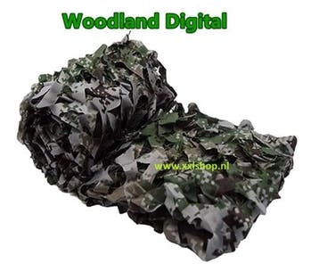 Camouflage net woodland leger groen schaduwdoek camo *3x4* D, Verzamelen, Verzenden