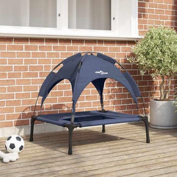 vidaXL Hondenbed Marineblauw 92 x 77 x 82,5 cm Staal, Dieren en Toebehoren, Verzenden, Nieuw