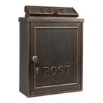 Brievenbussen aluminium B6 Brievenbus Brons Brievenbussen, Tuin en Terras, Verzenden, Nieuw