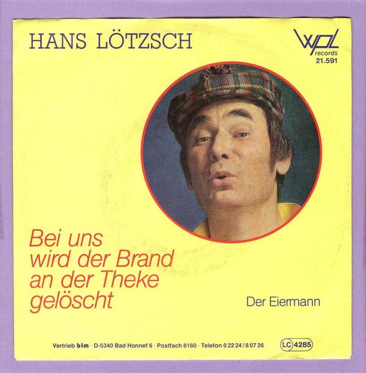 Hans Lötzsch – Der Eiermann / Bei Uns Wird Der Brand An Der, Cd's en Dvd's, Vinyl Singles, Ophalen of Verzenden