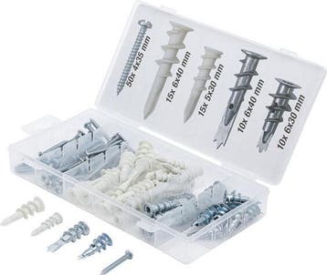 Assortiment gipsplaatpluggen 100-dlg, Verzenden