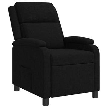 vidaXL Recliner Zwart Stof, Verzenden, Nieuw