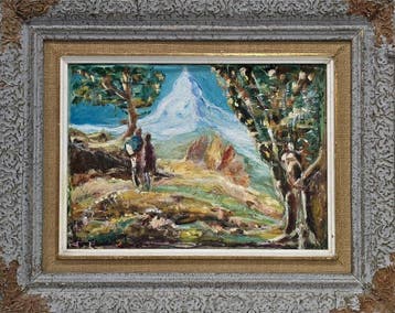 École naïve française (XX) - Devant la montagne éternelle ·