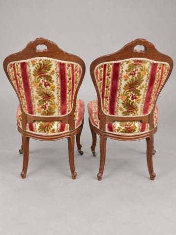 Chaise (2) - Noyer - Massif Louis XV