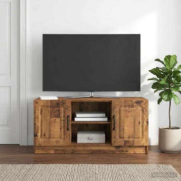 vidaXL TV Kast Oud hout 102 x 34,5 x 47 cm Bewerkt hout, Verzenden